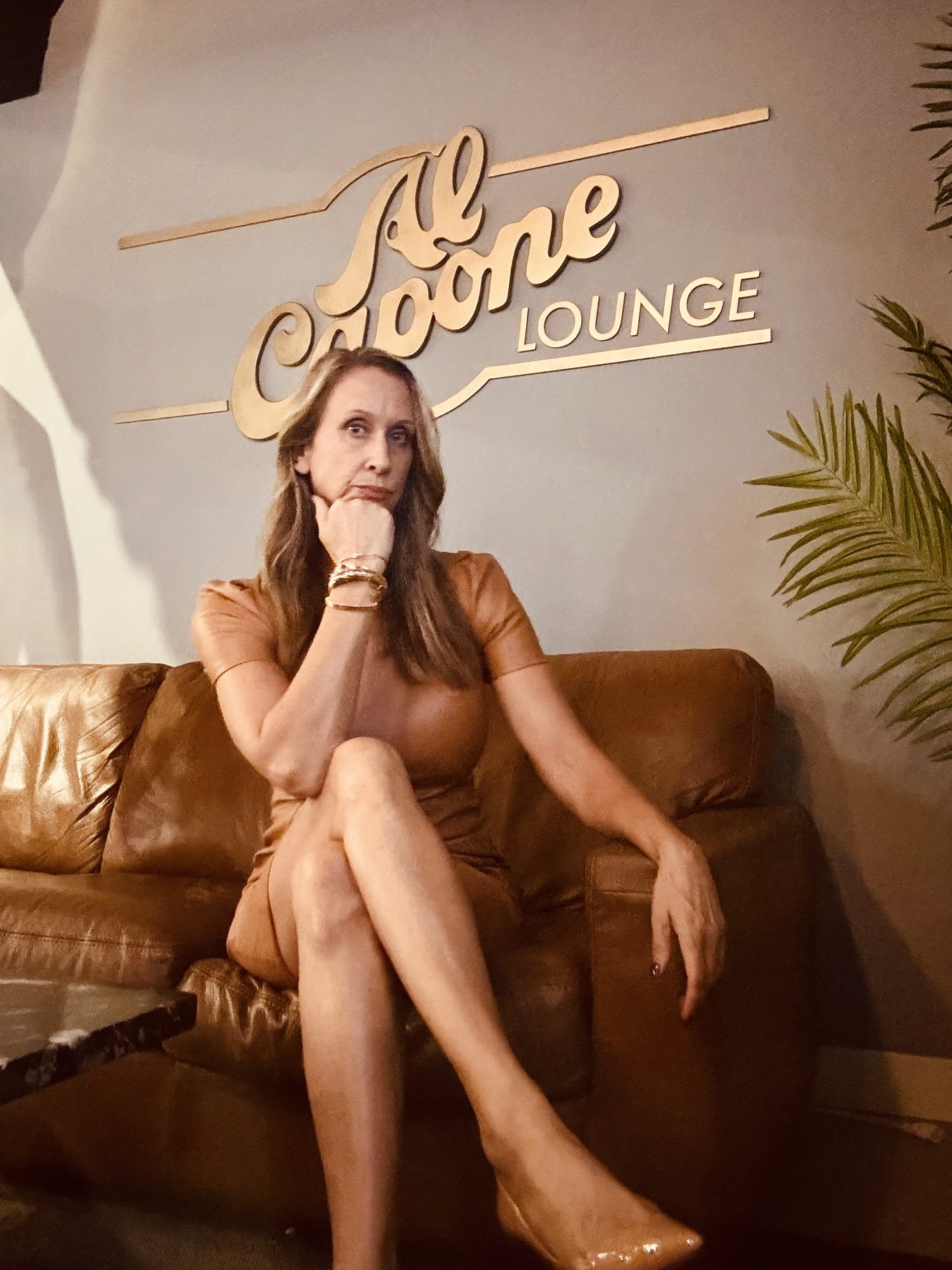 Kelly O’Shea in the Al Capone Lounge